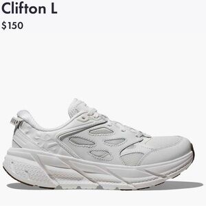 Hoka Clifton L All-White Shoe